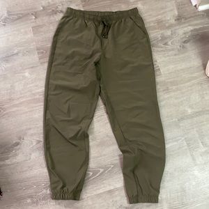 Max Studio Large Olive Green Jogger style casual pull on pants
